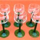 6 White Wine Glasses from Alsace Made in France
