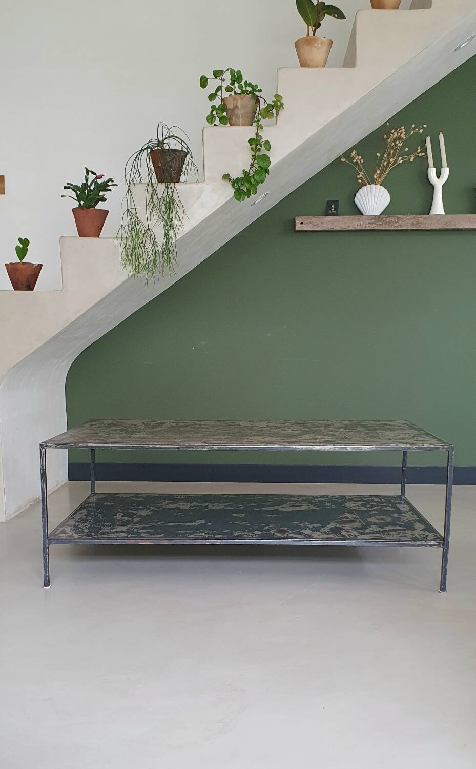 Industrial coffee table