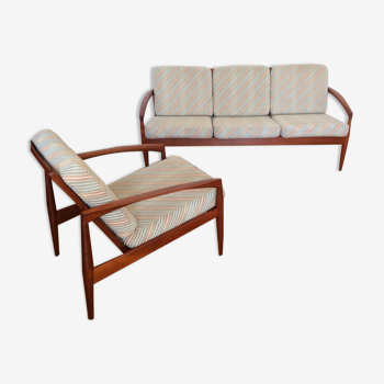 Danish sofa and armchair from the 1950s by Kaï Kristiansen