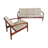 Danish sofa and armchair from the 1950s by Kaï Kristiansen