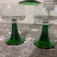 6 verres à pied vintage