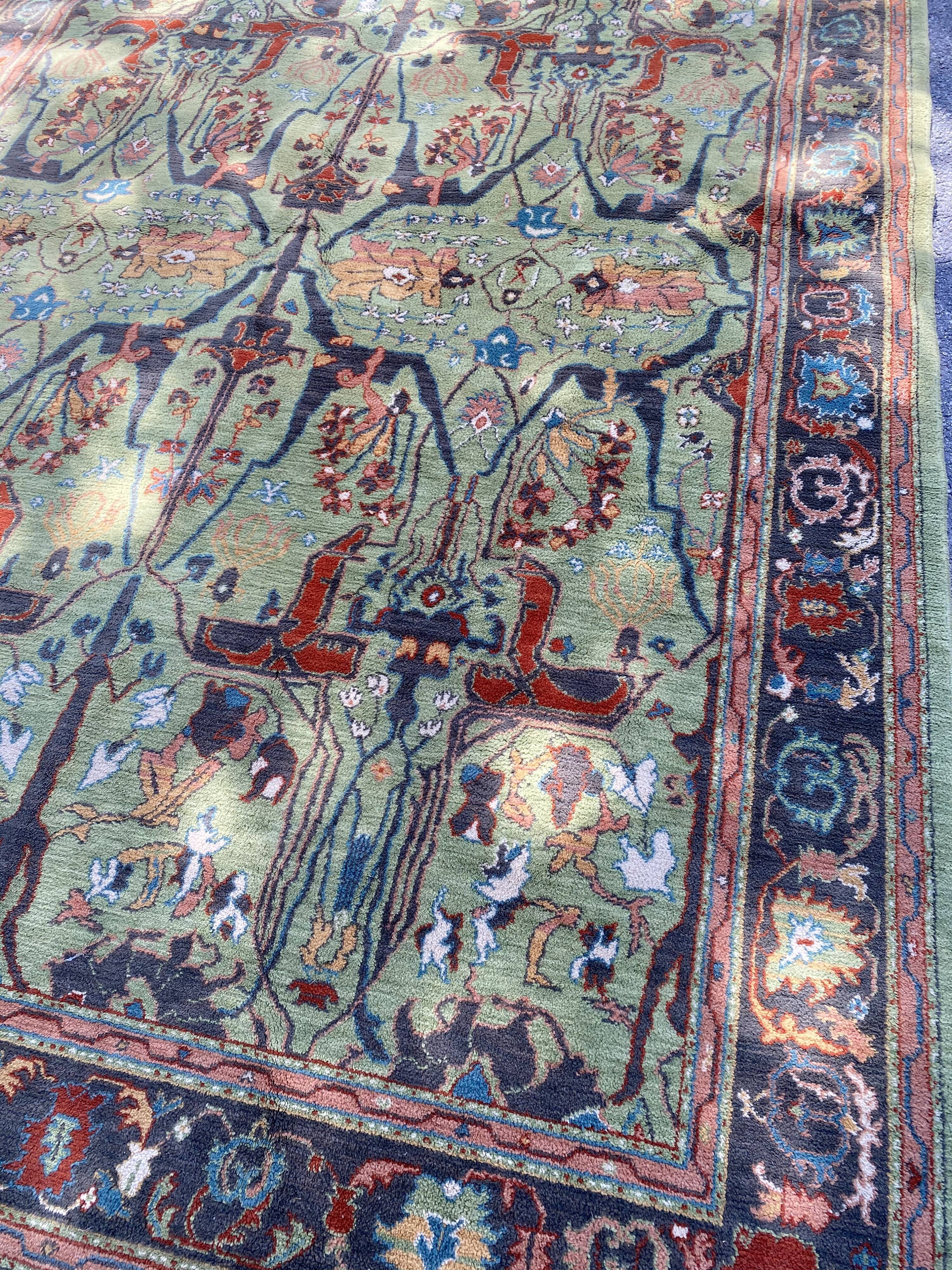Handmade carpet in Middle East wool