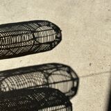 Small lantern-shaped rattan suspension H35 D15