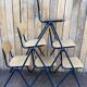 Vintage Galvanitas S35 chair – blue compass frame