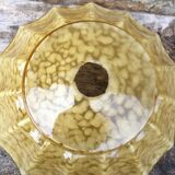 Yellow Clichy glass pendant lamp