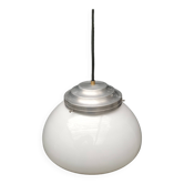 Opaline art deco pendant light