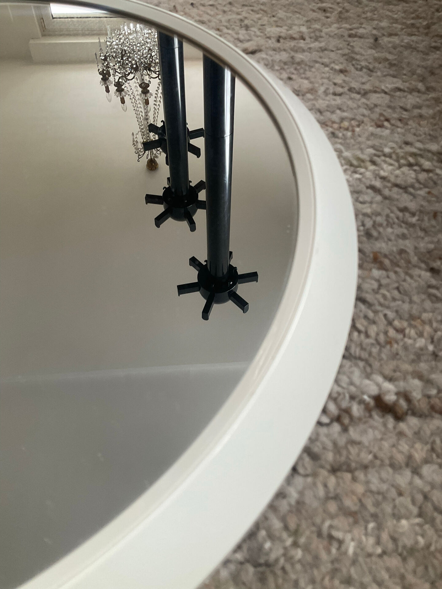 Miroir rond vintage des années 70