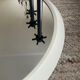 Miroir rond vintage des années 70