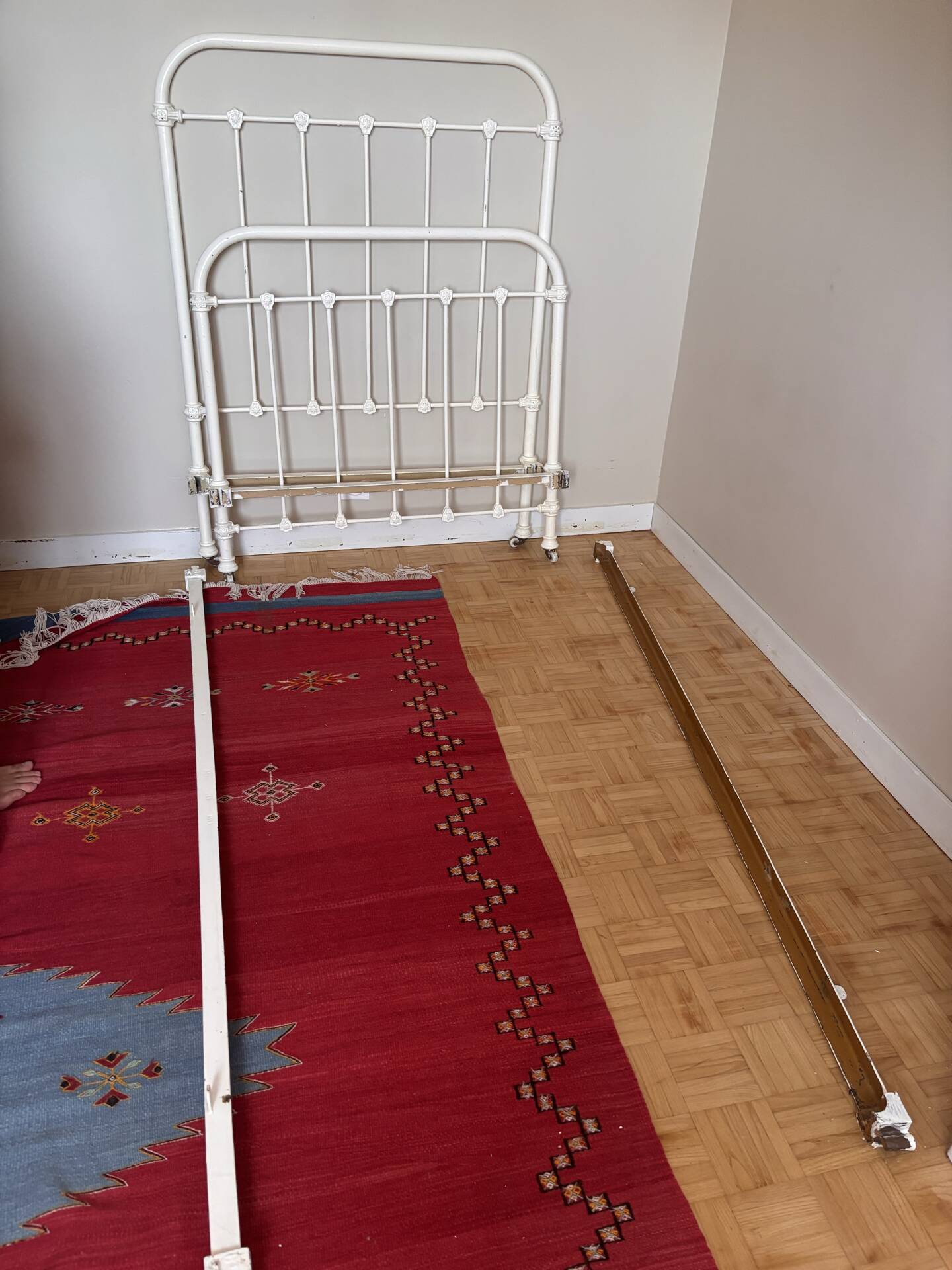 Wrought iron bed