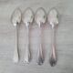 Large silver-plated metal spoon (silver hallmark) Louis XV style