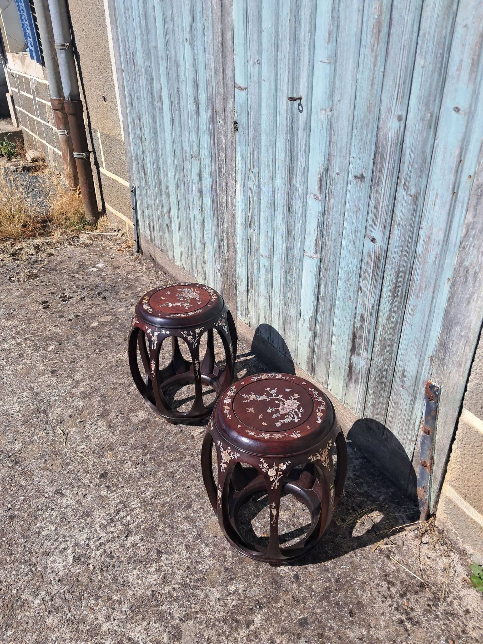 Paire de tabourets chinois