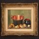 Superbe tableau signé nature morte du milieu du 20ème siècle
