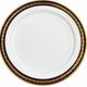 Saint-Amand Fribourg table service in midnight blue and gold, 45 pieces.