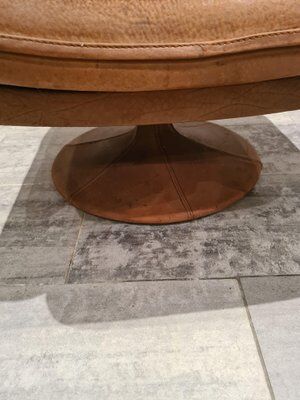 Adjustable and swivel brown armchair by De Sede 50