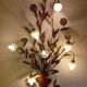Florentine applique, floral and botanical, copper.
