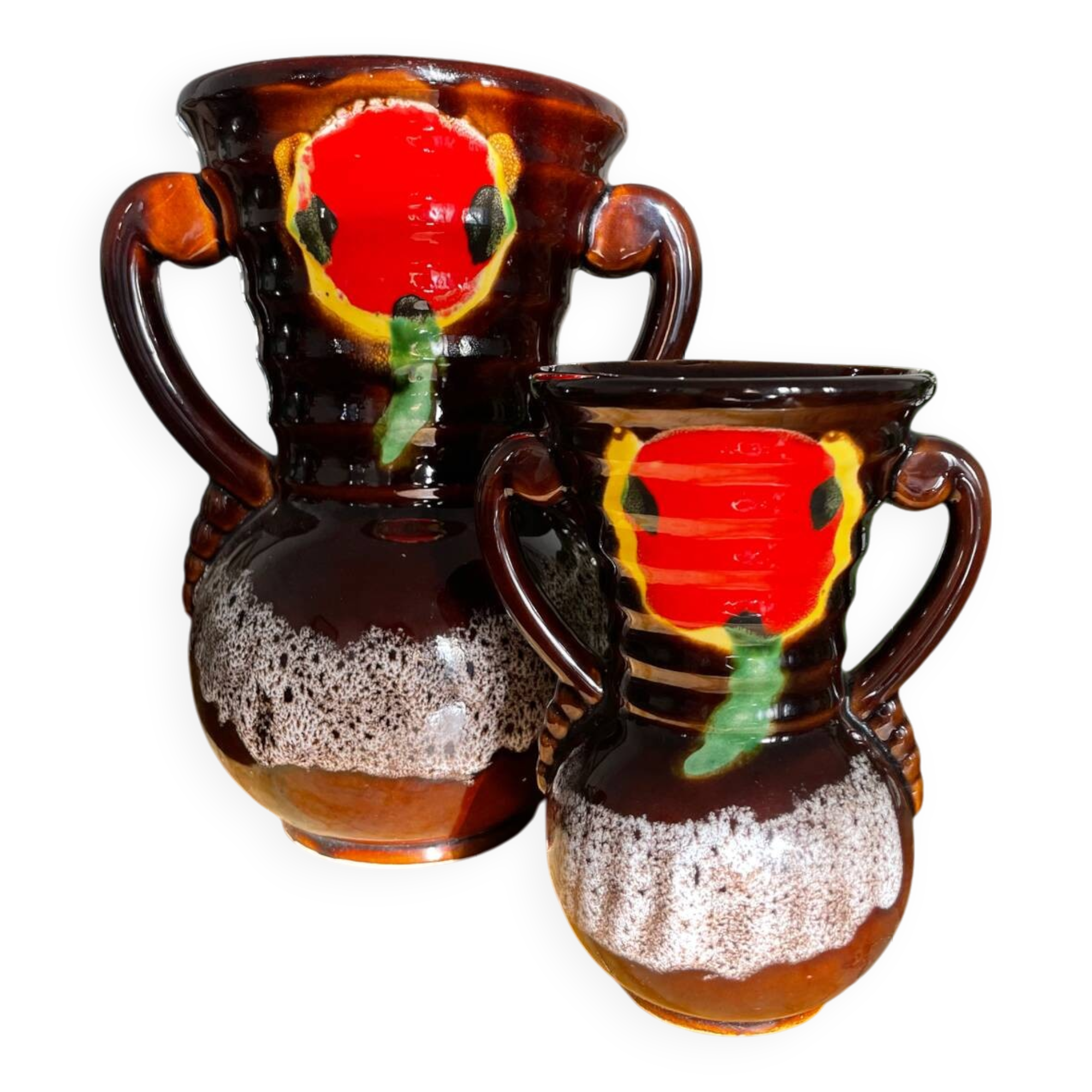 Duo of Vallauris vases