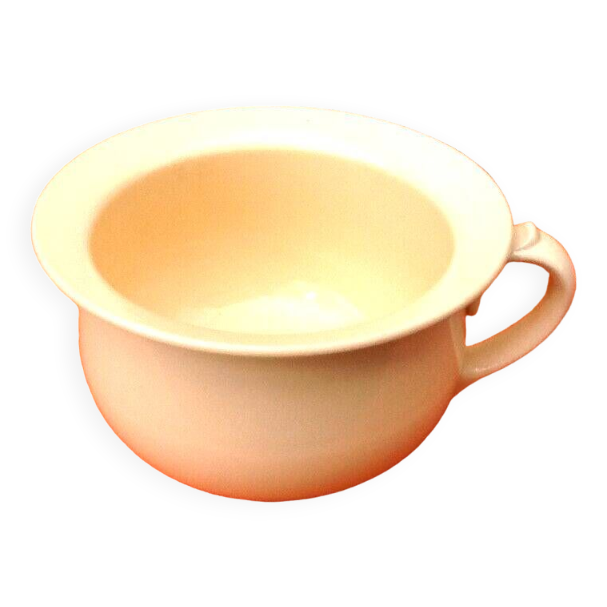 Half-porcelain plant pot Badonviller France