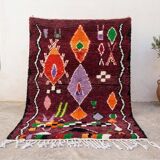 Burgundy Moroccan Berber rug 200cm x 300cm