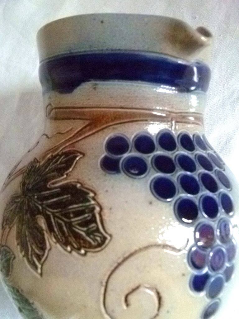 Alsace stoneware jug Roger Schmitter Betschdorf