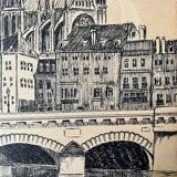 Dessin ancien à l’encre noire