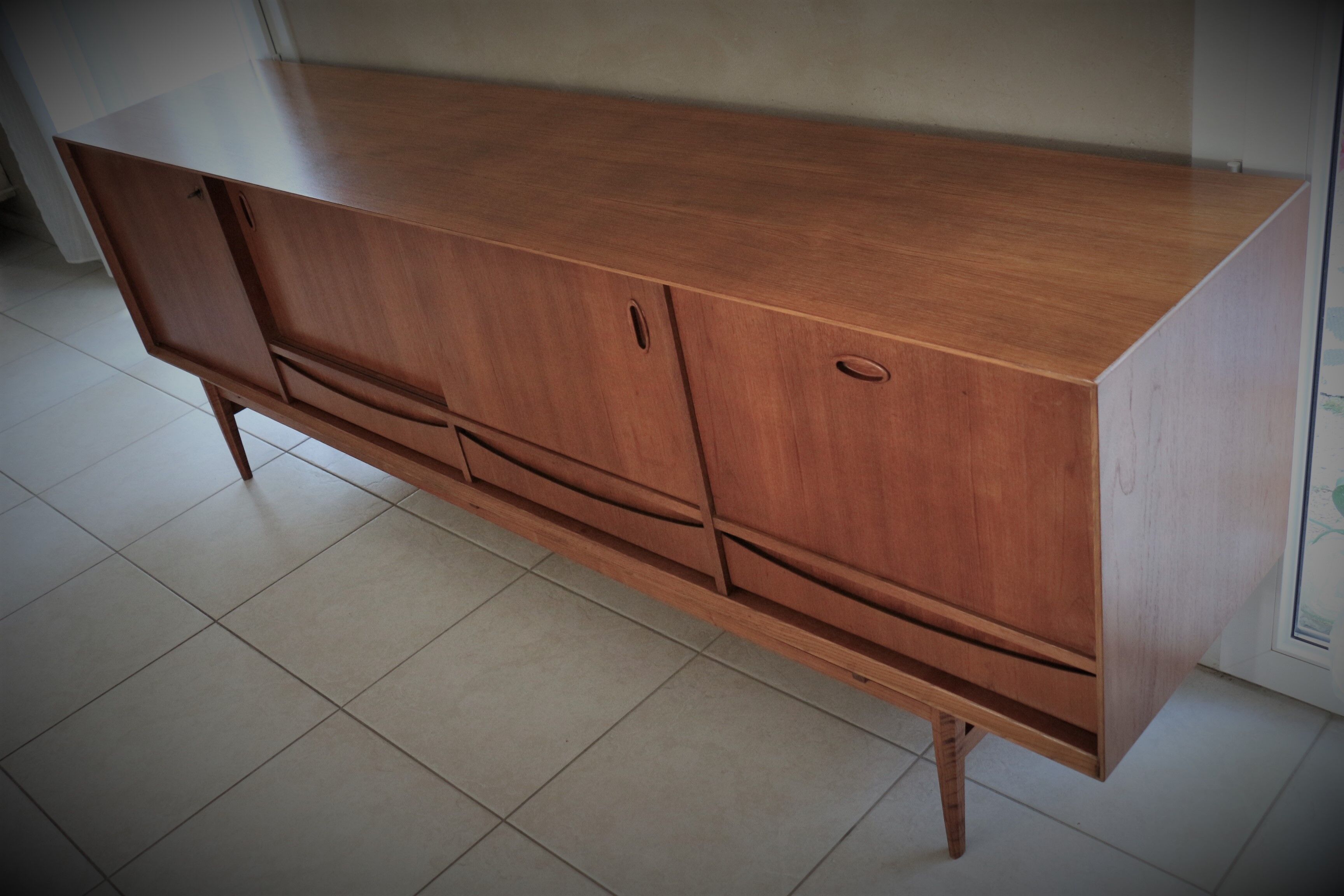 Scandinavian sideboard in vintage teak
