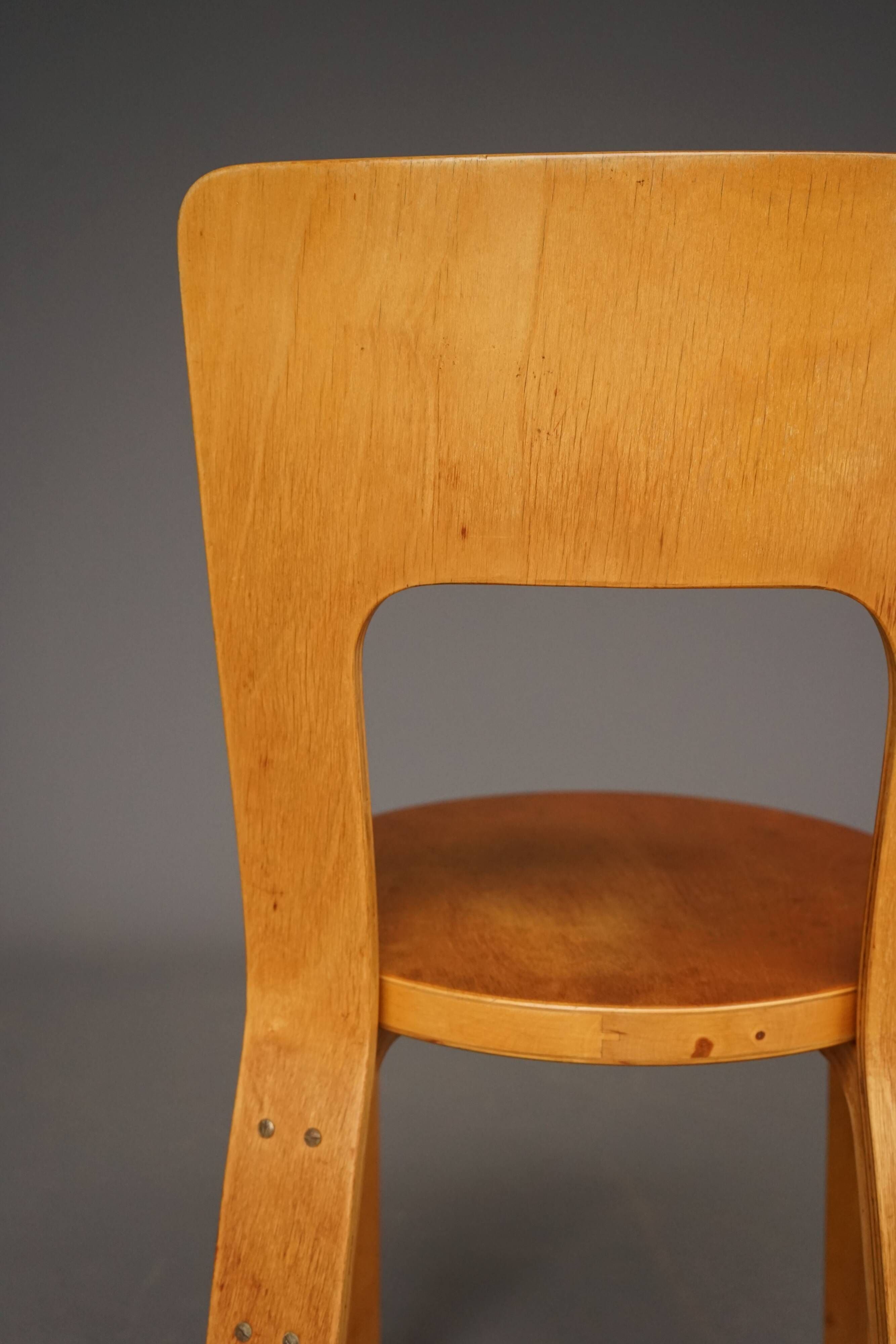Model 66 Side Chair by Alvar Aalto for Artek, 1940s