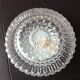 Plafonnier rond en verre bullé années 60-70