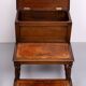 Superb pair Mahogany and Leather library steps England