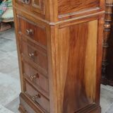 Old chiffonier bedside table red marble top 19th century
