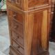 Old chiffonier bedside table red marble top 19th century