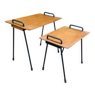 Paire de tables gigognes
