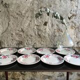 Digoin Sarreguemines plate plates in earthenware service Beauséjour