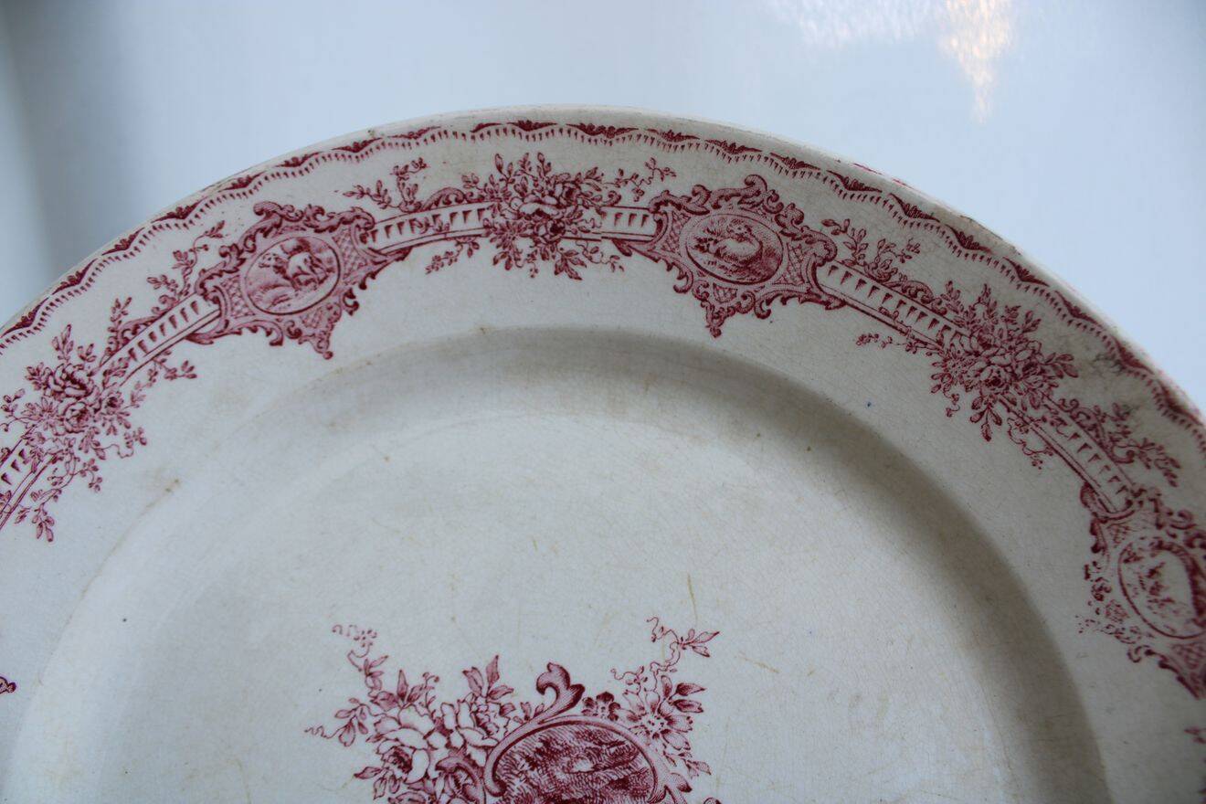 Old ironstone serving dish