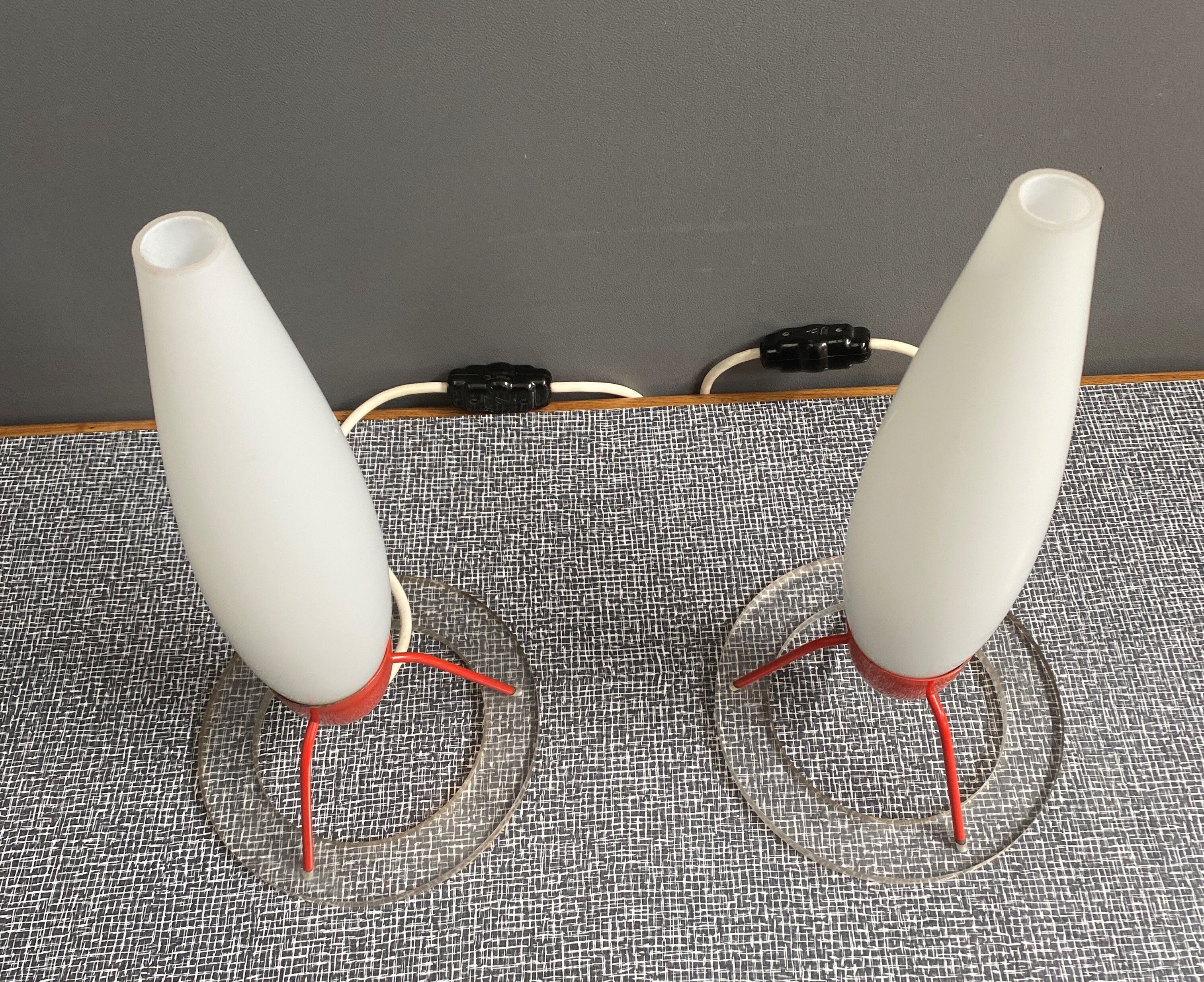 Set Napako desk lamps model 1616 1960s,