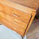Commode vintage en bois et pieds compas