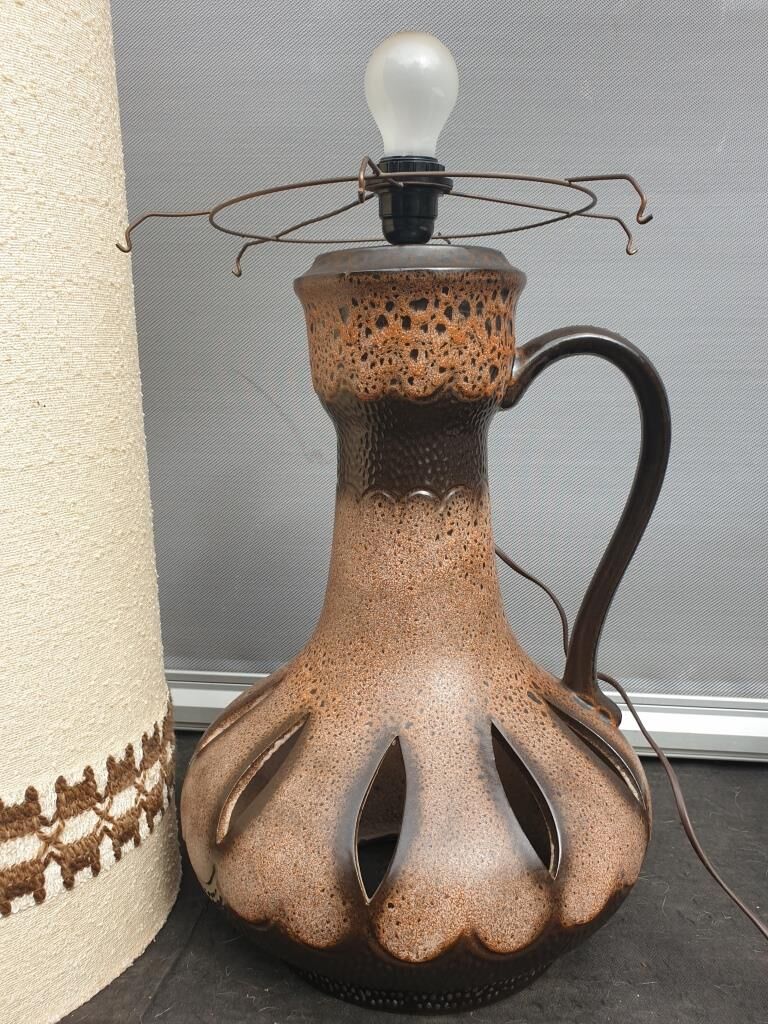 Ceramic floor floor lamp Danish Design 1970