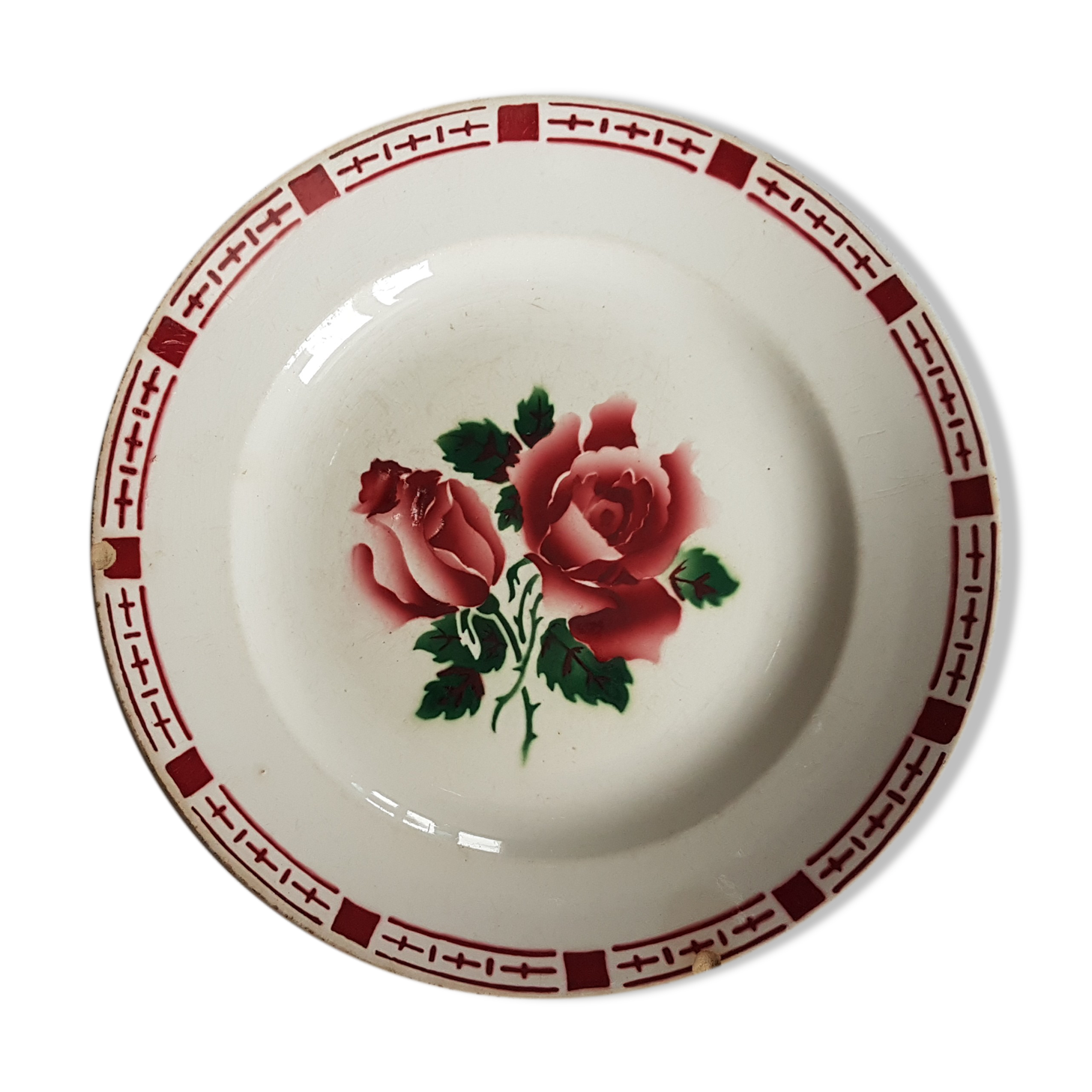 Assiette en faïence de Digoin