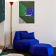 Contemporary swivel armchair - like new condition