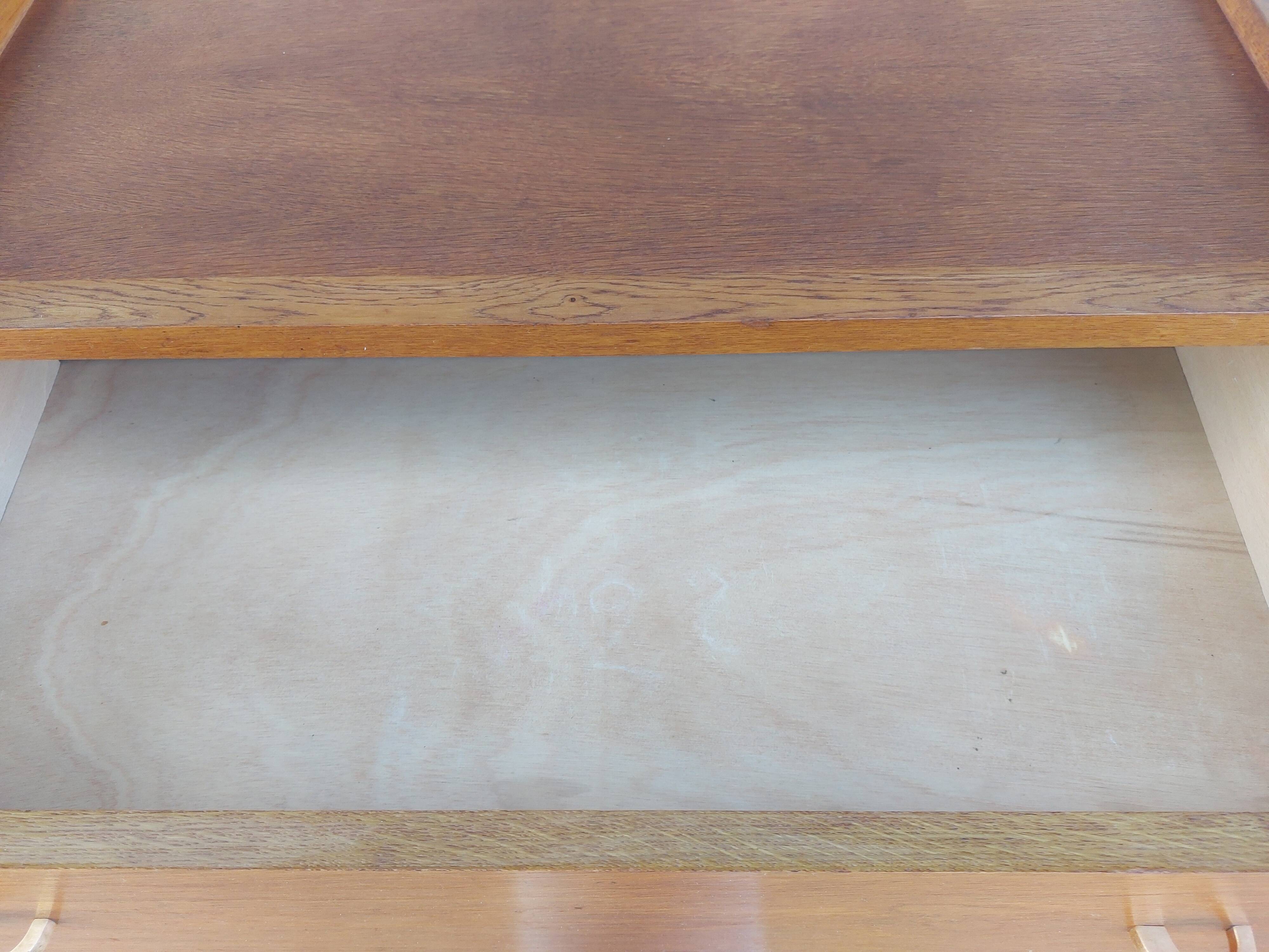 chest of drawers with compass feet, 1960s-1970s