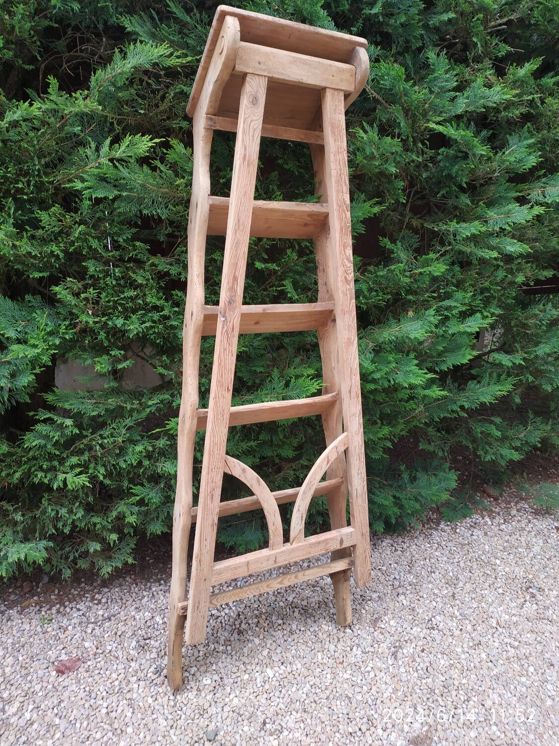 Wooden stepladder