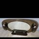Lupi luxor oval mirror in smoked glass, 1960.70