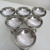 Ensemble de six coupelles en inox de Letang-Rémy