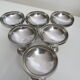 Set of six stainless steel cups from Letang-Rémy