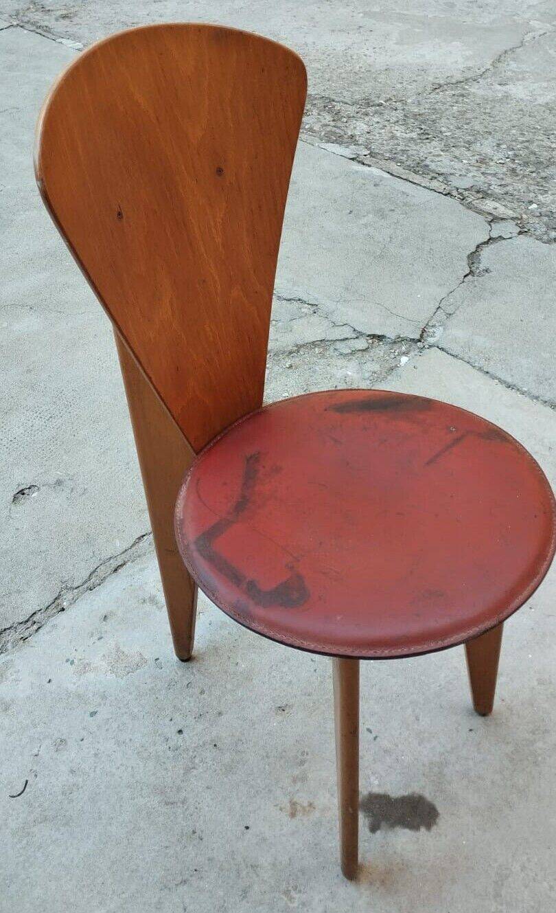 Beautiful Callegari design chair from the 70s, vintage wood