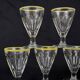 Set of 9 wine glasses cooked bistro counter 1950s