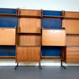 Mid-Century Modern modular wood bookcase from 50s