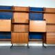 Mid-Century Modern modular wood bookcase from 50s