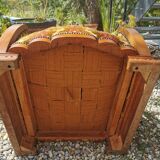 Art Deco armchair solid walnut