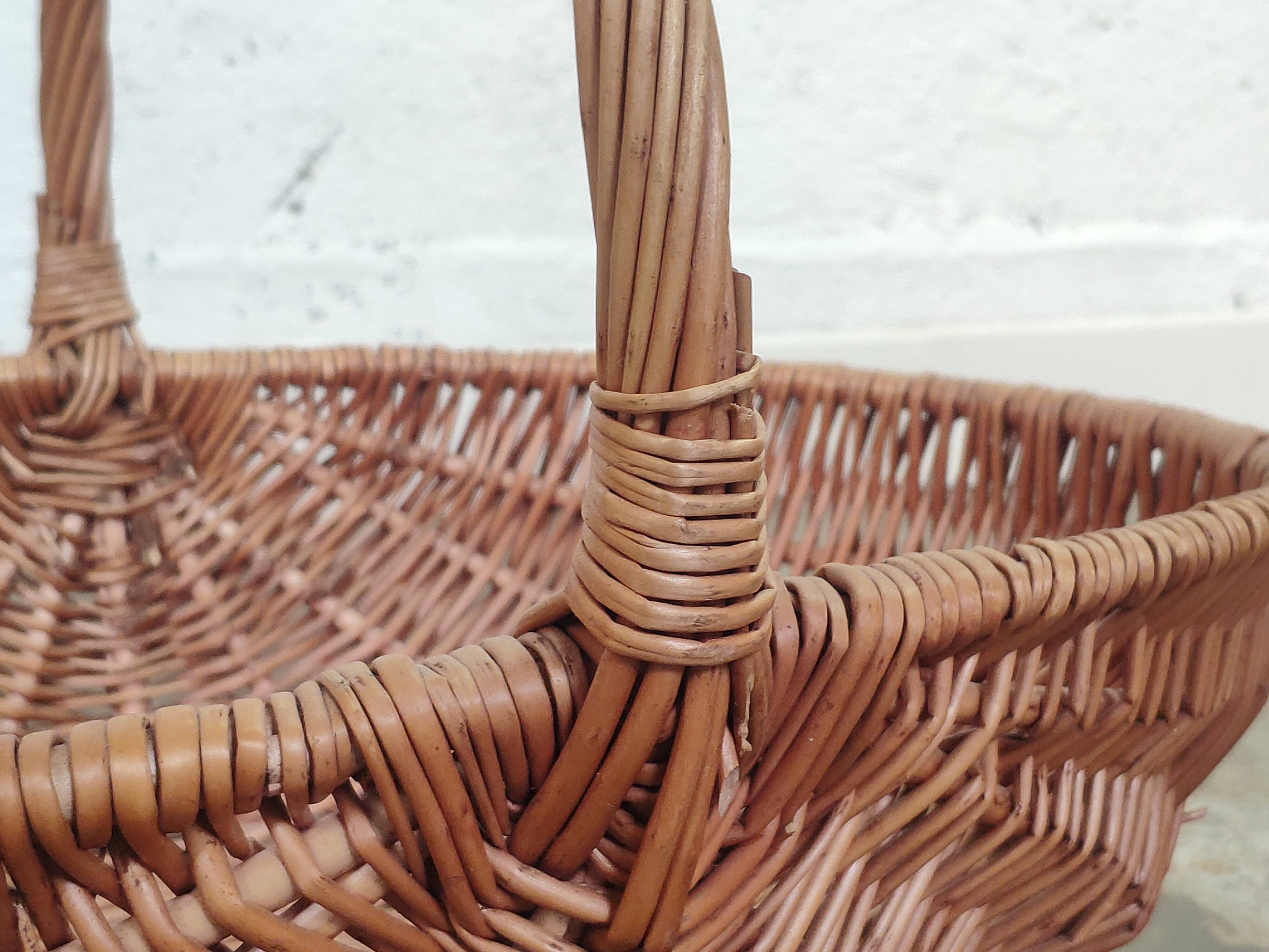 Vintage wicker basket
