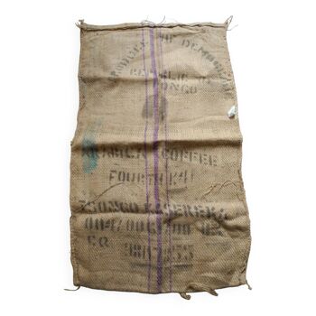 Decorative coffee burlap bag